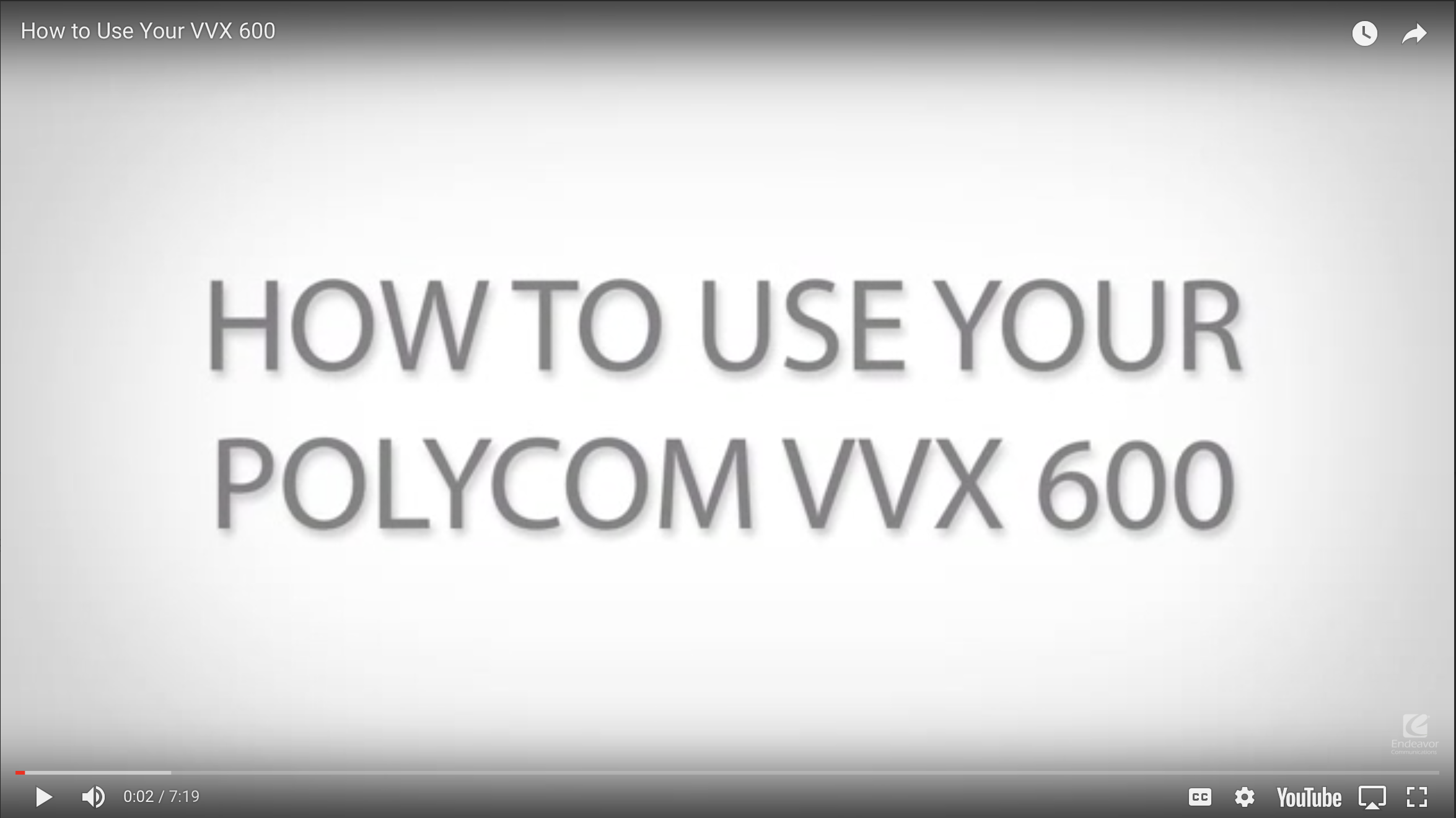 How to use your Polycom VVX 600