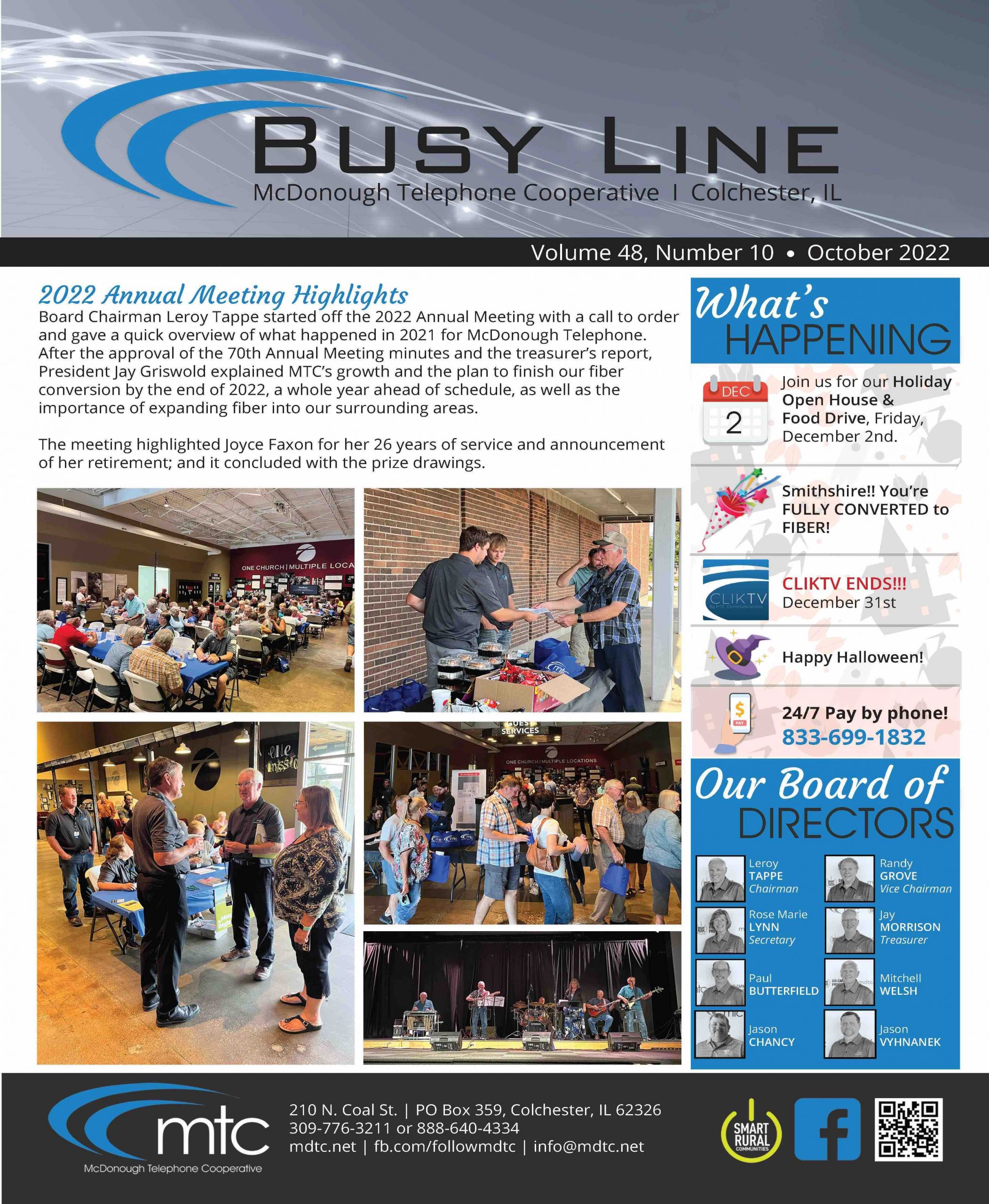 Busy Line October 2022