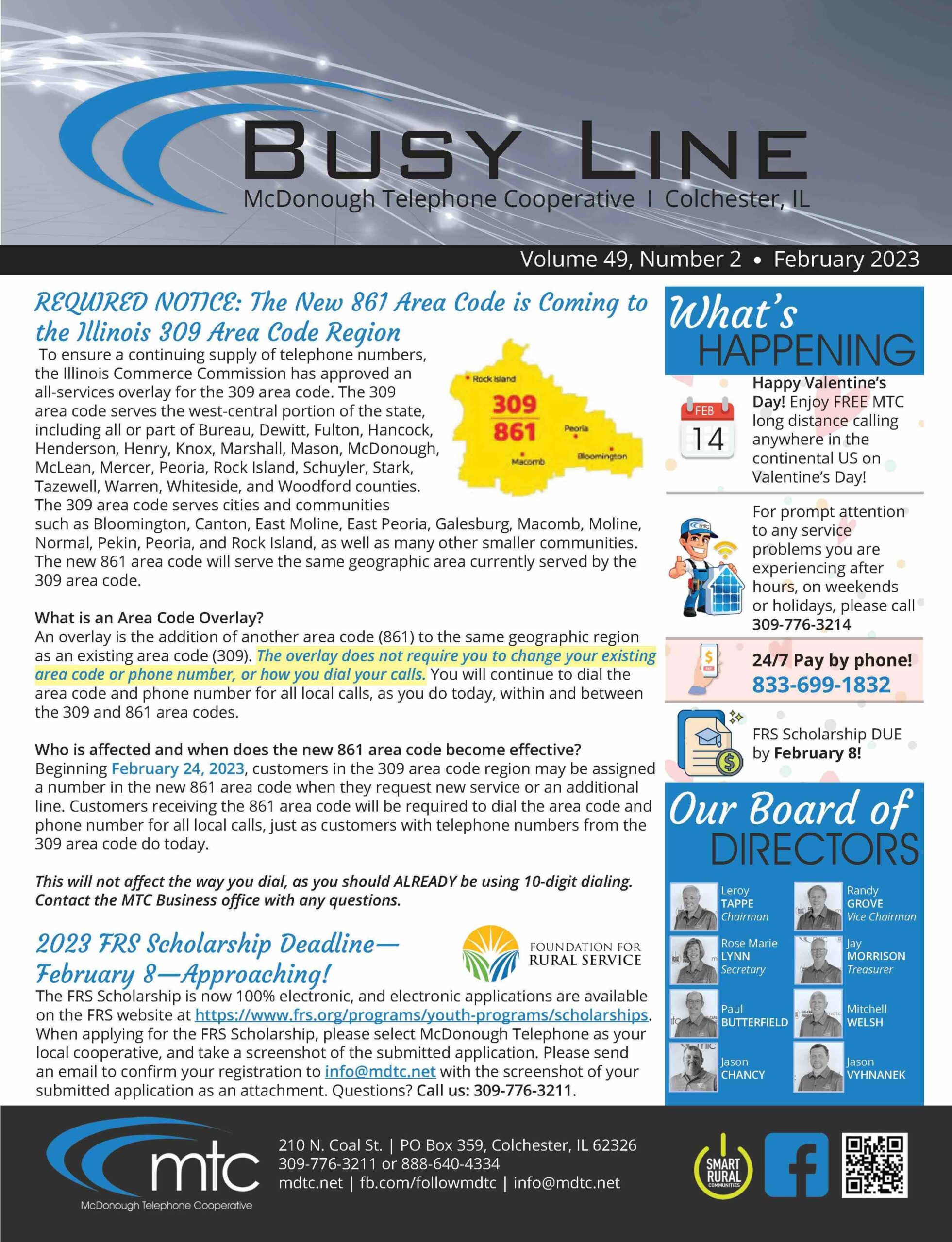 February Busy Line