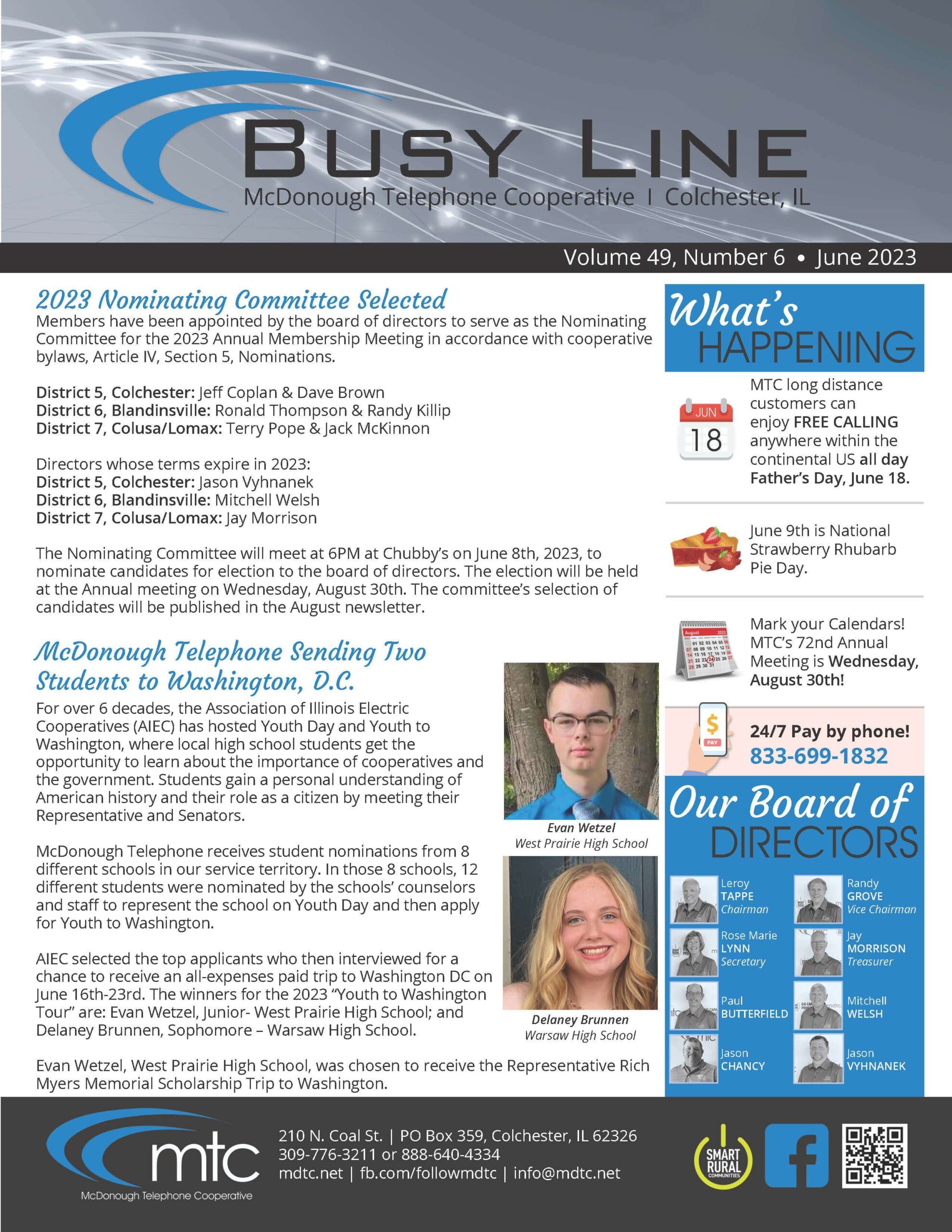 June 2023 Busy Line