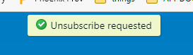 Unsubscribe Request