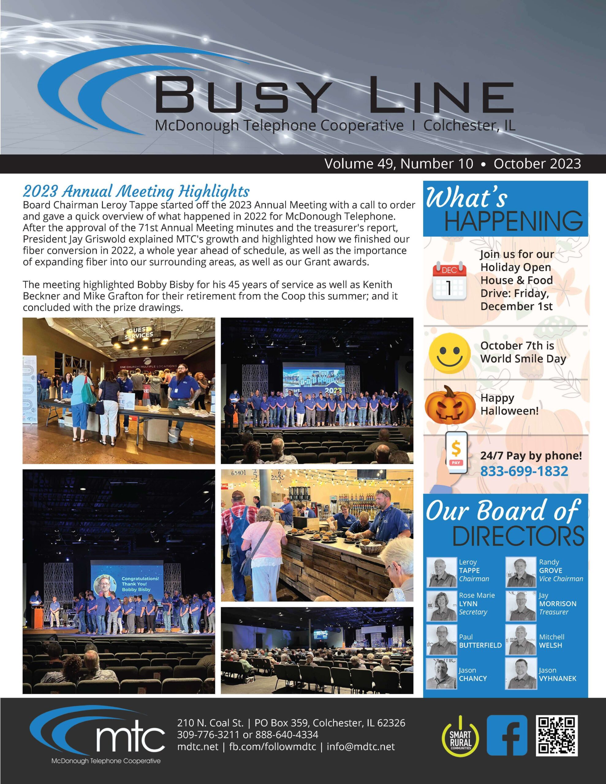 Busy line October 2023