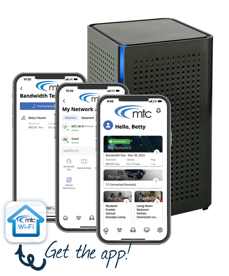 MTC Wi-Fi app and Router