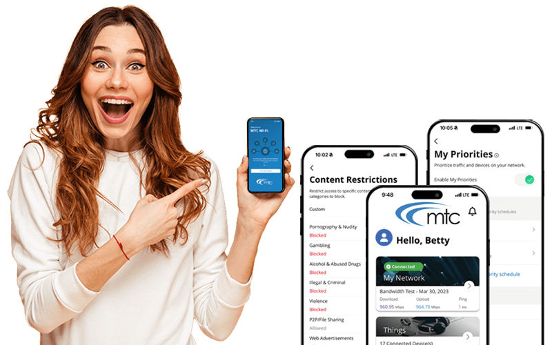 MTC Wi-Fi App Screens